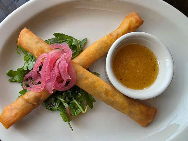 Ginger Pork Spring Rolls